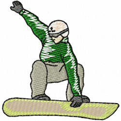 Ski Embroidery Design 7 Ski Embroidery Design 7